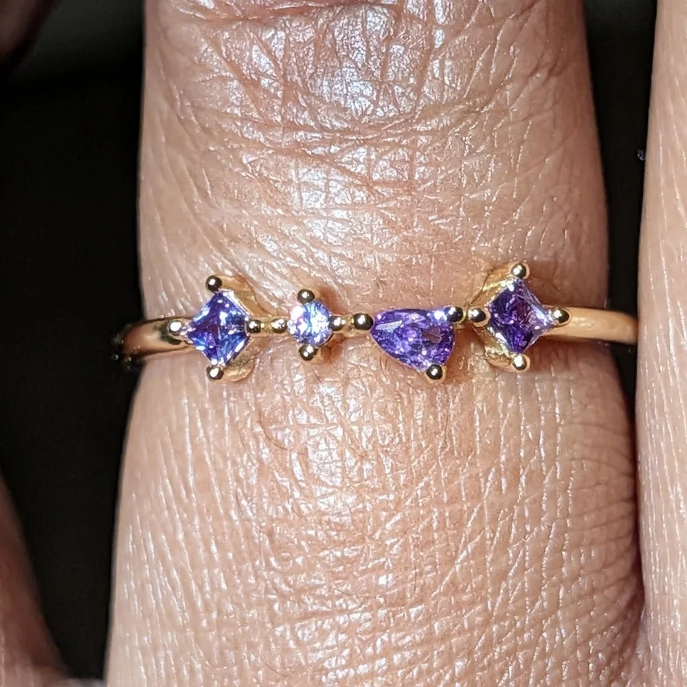 925 beautiful sparkling promise ring sz 6